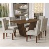Conjunto Sala de Jantar Mesa 6 Cadeiras Alecrim Kappesberg - 1