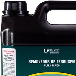 Removedor de Ferrugem Ultrarrápido Quimox 5 Litros - RA3 - TAPMATIC - 2 Removedor de Ferrugem Ultrarrápido Quimox 5 Litros - RA3 - TAPMATIC - 2