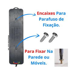 Extensão Elétrica 5 Tomada Filtro Linha Bivolt C/ Fusivel de Proteção 1 Metro - 4