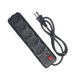 Extensão Elétrica 5 Tomada Filtro Linha Bivolt C/ Fusivel de Proteção 1 Metro - 1