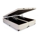 Ver imagem 4 de Cama Box Baú Queen Bipartido 158 - Bello Box Tecido Sintético Bege