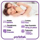 Ver imagem 5 de Cama Box Baú Casal Suede + Colchão de Molas Ensacadas Portobel Ipanema - 138x188x66cm Cor:marrom