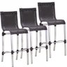 3 Banquetas Haiti em Alumínio Balcão Edícula e Cozinha Trama - 1