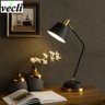 Luminária de Mesa Moderno led ajustável lâmpada de mesa longo braço oscilante e27 candeeiro mesa cab - 6
