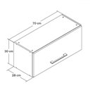 Ver imagem 3 de Armário Aéreo Cozinha 70 Cm 1 Porta Co4102 Ipê - Decibal