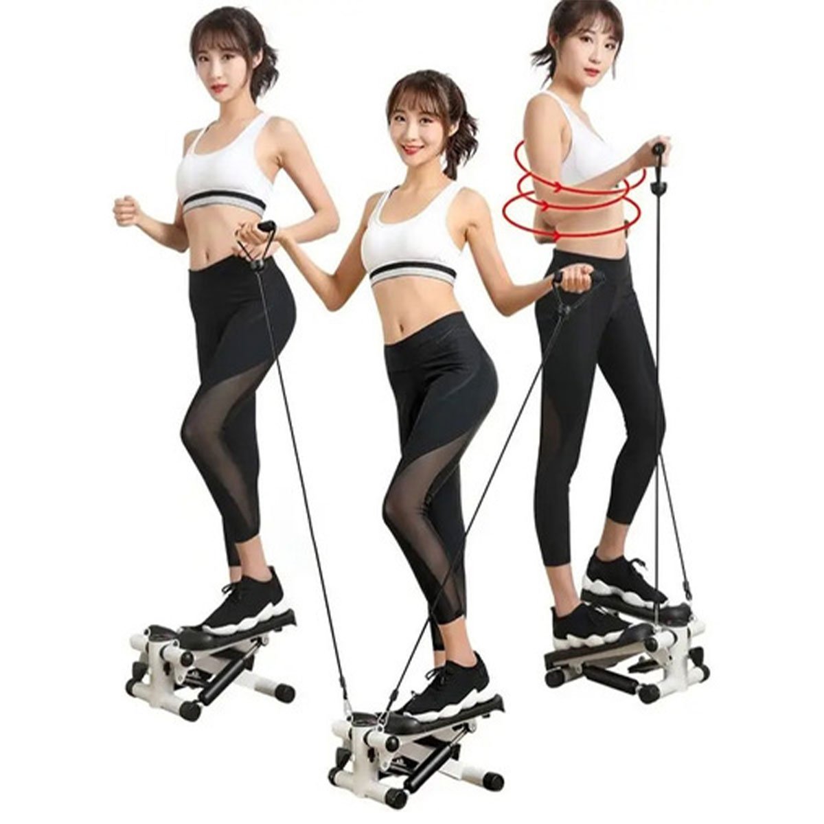 Simulador Caminhada Mini Stepper Exercicio Fisioterapia Braço Perna Gluteo Corpo Academia Musculaçao - 6