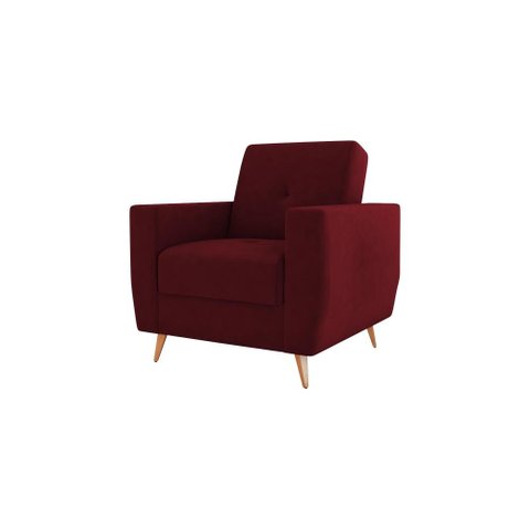 Poltrona Cadeira Decorativa Pamela Sala Escritório Veludo Matrix