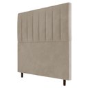 Ver imagem 1 de Cabeceira Cama Box Solteiro Itália 90cm Suede Bege - Desk Design
