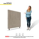 Ver imagem 3 de Cabeceira Cama Box Solteiro Itália 90cm Suede Bege - Desk Design