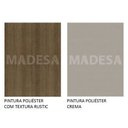 Ver imagem 5 de Mesa Madesa Retangular Tampo de Madeira 5275 Rustic/Crema Cor:Rustic/Crema