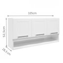 Ver imagem 3 de Armário Aéreo 3 Portas e Nicho Múltipla Bertolini