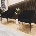 Ver imagem 5 de Kit 4 Cadeiras para Sala de Jantar Estar Living Olívia L02 Suede Preto - Lyam Decor