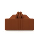 Ver imagem 6 de Sofá Ilha com Encosto e Almofadas Móveis Olimpo 395cm Modulado Linho Terracota G45 - Gran Belo