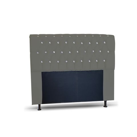CABECEIRA 195 LADY-COM-STRASS COR MATERIAL SINTÉTICO CINZA TOPÁZIO DECOR