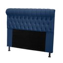 Ver imagem 1 de Cabeceira Tóquio 120 cm Suede Azul Marinho