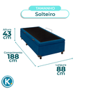 Ver imagem 4 de Cama Box Baú Solteiro Azul Nature 88x188