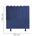 Ver imagem 2 de Cabeceira para Cama Box Solteiro 90 Cm Alanis:azul
