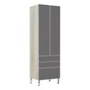 Ver imagem 1 de Paneleiro 70Cm Lis Legno Crema Com Cinza Puro