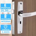 Ver imagem 4 de Fechadura para Porta Interna Aço Inox Polido Cromado | Aliança | Kit 06 Un