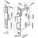 Ver imagem 2 de Fechadura para Porta Interna Aço Inox Polido Cromado | Aliança | Kit 06 Un