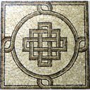 Ver imagem 1 de Piso em Mosaico Romano Nó de Salomão com Quatro Lados Tamanho 150cm