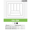 Ver imagem 3 de Organizador de Talheres OG-194 Prata 555x495 Mm FERGRAF