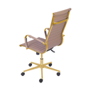 Ver imagem 3 de Cadeira de Escritório Giratoria Eames Caramelo - Alta - Dourado Matte