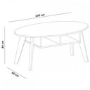 Ver imagem 5 de Sala de Estar Completa para TV Até 60 Polegadas Lotus 1 Porta Preto/Pinho - Pnr Móveis