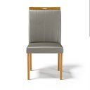 Ver imagem 4 de Kit com 6 Cadeiras Aurora Madeira Maciça Estofadas para Mesa de Jantar Veludo Chumbo 109