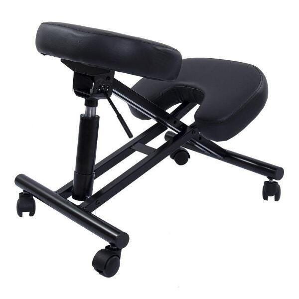 Cadeira de Massagem Shiatsu Pelegrin PEL-1440 em Couro PU Preta - 3