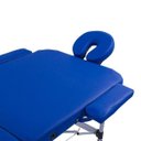 Ver imagem 2 de Maca Portátil Dobrável e Reclinável Pelegrin PEL-2533 em Couro PU Azul