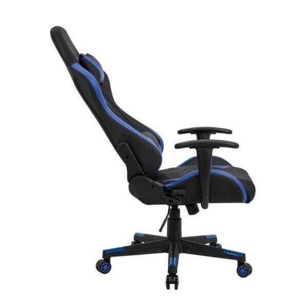 Cadeira Gamer Pelegrin em Couro Pu Reclinável PEL-3019 Azul - 4