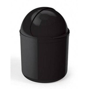 Lixeira para Pia UZ, Plástico, Preto - UZ350-PR