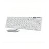 Teclado Keyboard da Marca Verde Wirelles Branco com Mouse Kit Teclado + Mouse sem Fio Verde Ley-171/ - 1