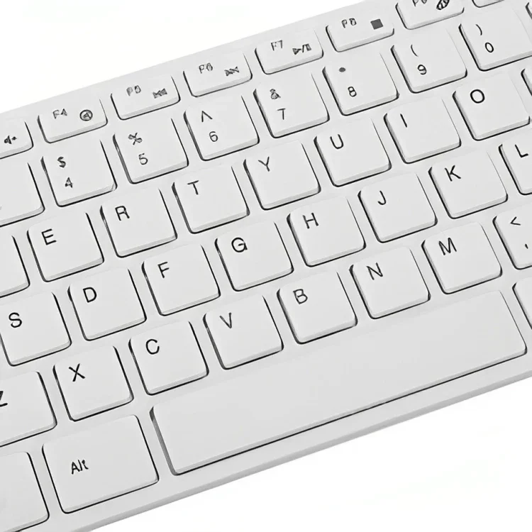 Teclado Keyboard da Marca Verde Wirelles Branco com Mouse Kit Teclado + Mouse sem Fio Verde Ley-171/ - 2