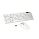 Ver imagem 3 de Teclado Keyboard da Marca Verde Wirelles Branco com Mouse Kit Teclado + Mouse sem Fio Verde Ley-171/