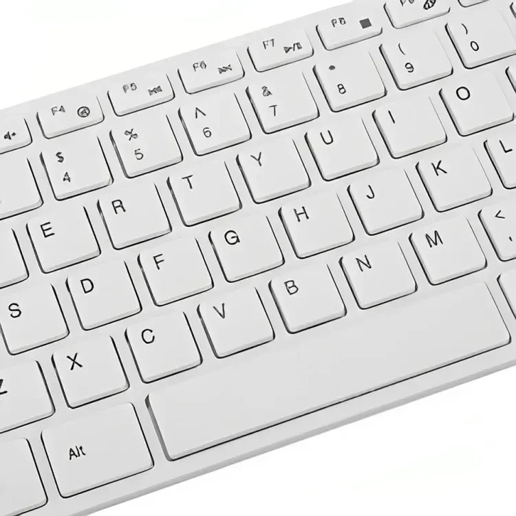 Ver imagem 2 de Teclado Keyboard da Marca Verde Wirelles Branco com Mouse Kit Teclado + Mouse sem Fio Verde Ley-171/