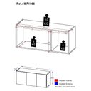 Ver imagem 3 de Rack para Tv até 32 Polegadas com 3 Portas Suspenso Multimóveis Mp1066 Branco