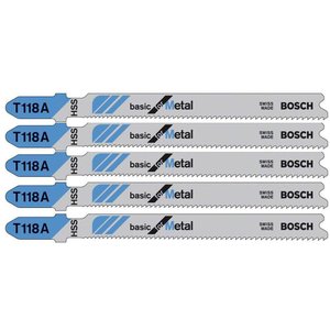 Jogo De Lâmina Bosch Serra Tico Tico Gst T118a 5 Peças