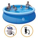 Ver imagem 1 de Piscina Inflável Redonda 4.760 Litros Avenli Bomba + Filtro 110v