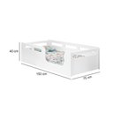 Ver imagem 3 de Cama Juvenil Montesssoriana 100% Mdf com Colchao Juvenil Prodormir Pelmex