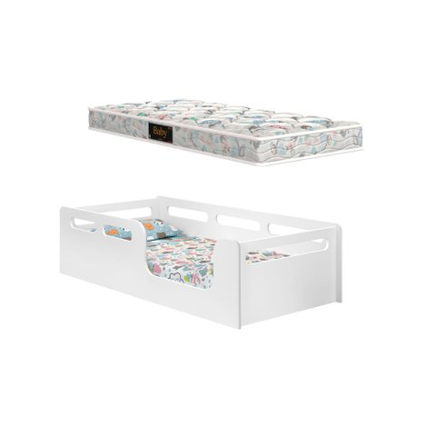 Cama Juvenil Montesssoriana 100% Mdf com Colchao Juvenil Prodormir Pelmex