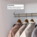 Ver imagem 4 de Closet Casal Salvo 4 Gavetas 7 Prateleiras Branco - Pnr Móveis