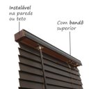 Ver imagem 5 de Persiana Horizontal de Madeira com Bandô 235cm x 100cm Isadora Design