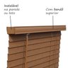 Persiana Horizontal de Madeira com Bandô 235cm x 100cm Isadora Design - 5