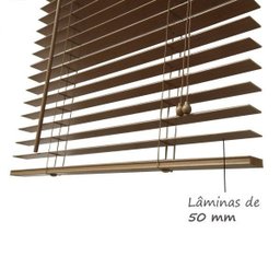 Persiana Horizontal de Madeira com Bandô 235cm x 100cm Isadora Design - 6