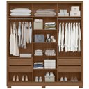 Ver imagem 2 de Guarda Roupa Casal Dallas com Espelho 3 Portas Moval:Carvalho Fendi
