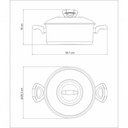 Ver imagem 3 de Caçarola Tramontina Solar Baquelite Rasa em Aço Inox Fundo Triplo com Tampa Alças Baquelite 24 Cm