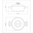 Ver imagem 7 de Caçarola Tramontina Solar Baquelite Rasa em Aço Inox Fundo Triplo com Tampa Alças Baquelite 24 Cm