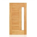 Ver imagem 1 de Porta Pivotente Bbb Visor Reto Maciça Cedroarana